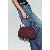 WOVCOR Women's Mini Shoulder Bag with Adjustable Strap & Magnetic Closure in Burgundy