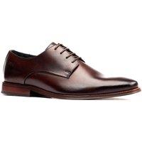 Base London Men's Marley Plain Toe Derby Shoe in Brown | Size: 7
