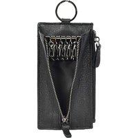 House of Leather Men's Leather Key Case Wallet Large Size Car key Holder Trois in Black