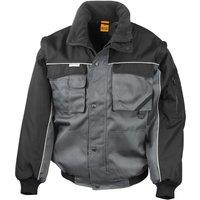 Result Men's Heavy Duty Jacket in Grey | Size: Small