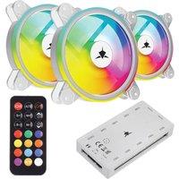 Unknown Untitled White Shark GCF-S028-004 NEBULA-2 ARGB Fan Kit White x3 With Controls