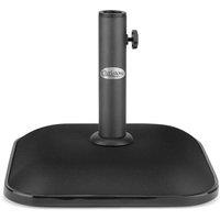 Christow Garden Parasol Base 11kg Square Patio Umbrella Stand Holder in Black