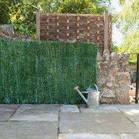 Christow Artificial Conifer Fence Roll Garden Privacy Screening 1m x 3m in Green