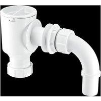 McAlpine H28 1" Complete Screened Tank Overflow Connector in White