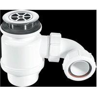 McAlpine STW4-RB 50mm Water Seal Resealing Shower Trap with Multifit Outlet in White