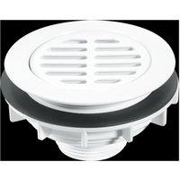 McAlpine SWHF2-WH High Flow Shower Waste: 113mm White Plastic Flang