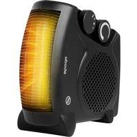 Abode Electric Heater 2000W Cooling Fan Mode with 2 Heat Settings AFH1001 in Black