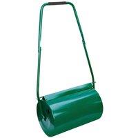 Crystals 30L Garden Lawn Roller Metal Manual Push Water Sand Filled in Green