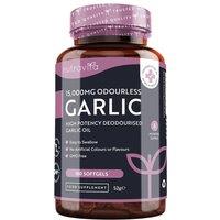 Nutravita Garlic 180 Soft Gel Capsules 15, 000mg in White