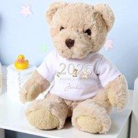 Aye Do Gifts Personalised Luxury Teddy Bear with Cream Farm Animals T-Shirt in Beige
