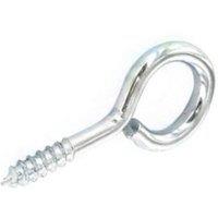 Securit Zinc Plated Screw Eyes in Silver