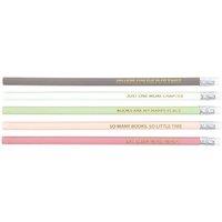 Something Different Literature Inspired Pencil Top Erasers (Pack of 5)