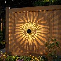 Quipulse Style 1 Solar-Powered Wrought-Iron Garden Decorative Lights in Black