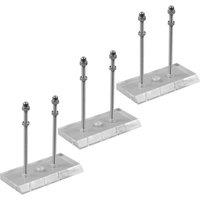 SPETLEK 3X Skateboard Deck Display Wall Mount Hanger Rack in Clear | Size: Large