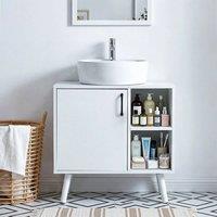 SPETLEK Under Sink Cabinet Bathroom Basin Unit Cupboard Storage in White