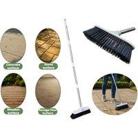 SPETLEK Outdoor Broom Stainles Steel Handle Hard in Silver | Size: 0.6m2