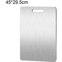SPETLEK Steel Cutting Chopping Board Dough Board 45X29.5 cm in Silver | Size: 0.6m2
