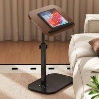 FLAVORA C Shaped Side Table Sofa End Table in Black | Size: 0.6m2