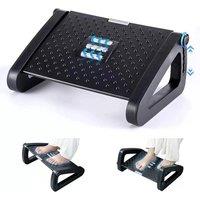 FLAVORA Foot Rest Office Desk Footrest Leg Rest Stool in Black | Size: 0.6m2