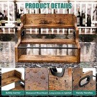 SPETLEK Organizer Retro Countertop Liquor in Brown