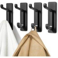 EONLION Self Adhesive Hooks Sticky & Strong in Black | Size: 500mm