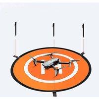 KORVIXA 75CM Drone Landing Pad for DJI Mavic Pro Fast-Fold Parking in Orange | Size: 0.6m2
