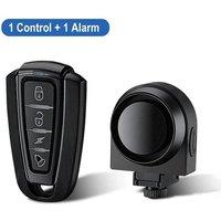 KORVIXA Bicycle Alarm Motor Bike Alarm Motorcycle Security Alarm System in Black