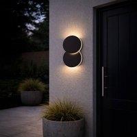 Eglo PEDERSANO Outdoor LED Wall Light, TriColour CCT, IP44, Black
