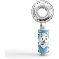 INMTFEI Jasmine Shower Filter Hard Water Purifier for Hair & Skin in Blue