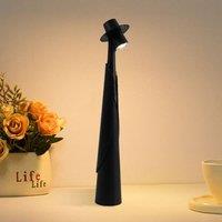 INMTFEI Rechargeable Touch Bedside Lamp 3 Brightness Levels in Black