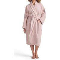 CHRISTY Women's 'Serene' Soft Combed Cotton Bath Robe in Pink | Size: Medium