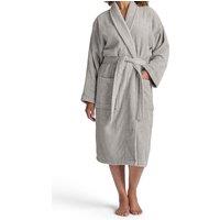 CHRISTY Women's 'Serene' Soft Combed Cotton Bath Robe in Light Grey | Size: Small