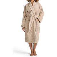 CHRISTY Women's 'Serene' Soft Combed Cotton Bath Robe in Beige | Size: Small