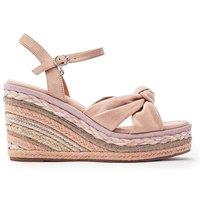 Moda In Pelle Women's 'Meerah' Alcantara Heeled Sandals in Nude | Size: 6