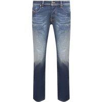 Diesel Men's Larkee-X Straight Fit Stone Washed Dark Blue Jeans | Size: 30S