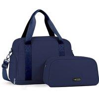 Lugg Duffle & Toiletry Bag Set - Waterproof, Fits EasyJet Cabin Size in Blue