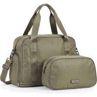 Lugg Duffle & Toiletry Bag Set - Waterproof, Fits EasyJet Cabin Size in Dark Green