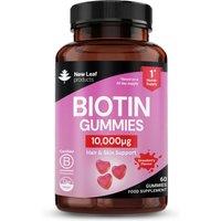 New leaf health Biotin 10, 000g Gummies For Beauty, Hair, Skin & Nails in Pink