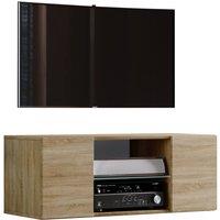 VCM Wood TV Wall Lowboard Fernseh Jusa 115 in Natural