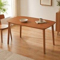 STILVORA Dining Table for Six with Pine Structure Brown