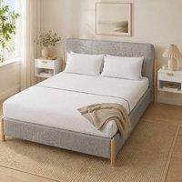 STILVORA Wall-Mounted Bedside Tables Set of 2 with Drawer in White