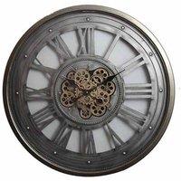Minster Gear Wall Clock - L5 x W80 x H80 cm in Grey | Size: 1 Pack