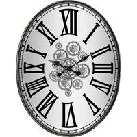 Minster Gear Wall Clock - L8 x W70 x H70 cm in Black | Size: 1 Pack