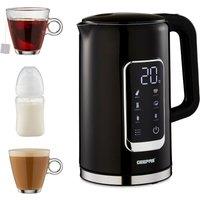 Geepas 1.7L Digital Electric Kettle 2200W Digital Display 5 Temperature Levels in Black