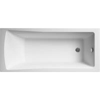 Balterley Square Single Ended Bath with Legs, Acrylic, 1800 x 800mm in White