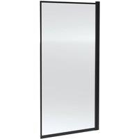 Balterley Square Outer Framed Bath Screen Shower Panel in Black