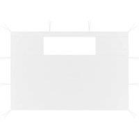 Berkfield Home Gazebo Sidewalls with Windows 2 pcs White