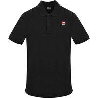 Diesel Men's Small Patch Logo Black Caviar Polo Shirt | Size: Large