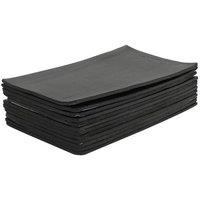 Living and Home 12pcs Self Adhesive Heat Sound Insulation Rubber Mats in Black
