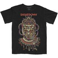 Shinedown Planet Zero Band Logo T-Shirt in Black | Size: XL